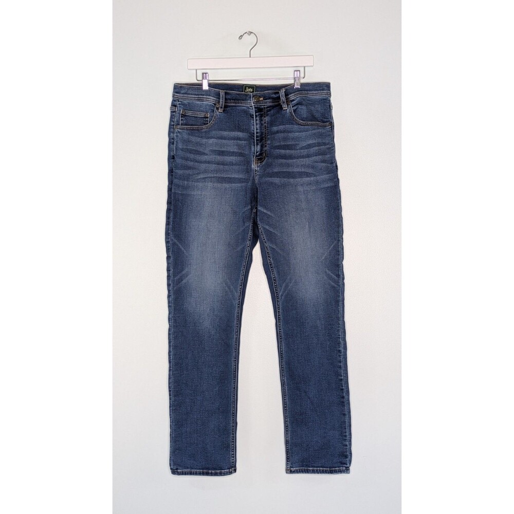 Bixby Nomad Athletic Fit Jeans Men's 36x34 Medium Wash Stretch Blue Denim